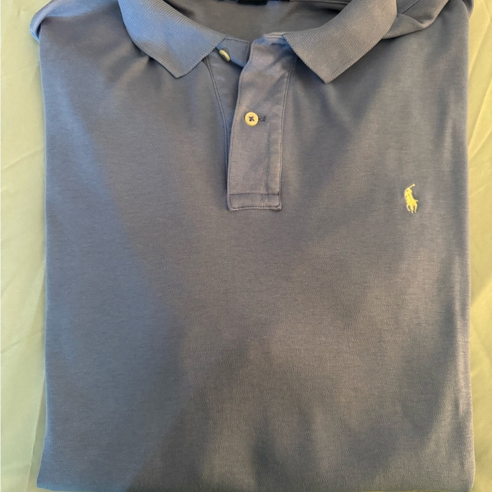 Polo by Ralph Lauren Men's Light Blue Polo Shirt